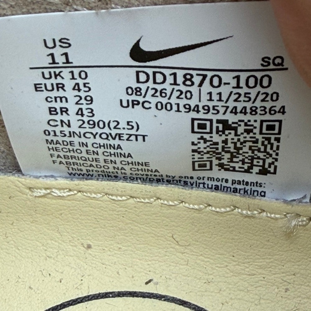 Nike Air Max 1 Clot Kiss of Death DD1870-100 Size 11 12.5W - Picture 12 of 12